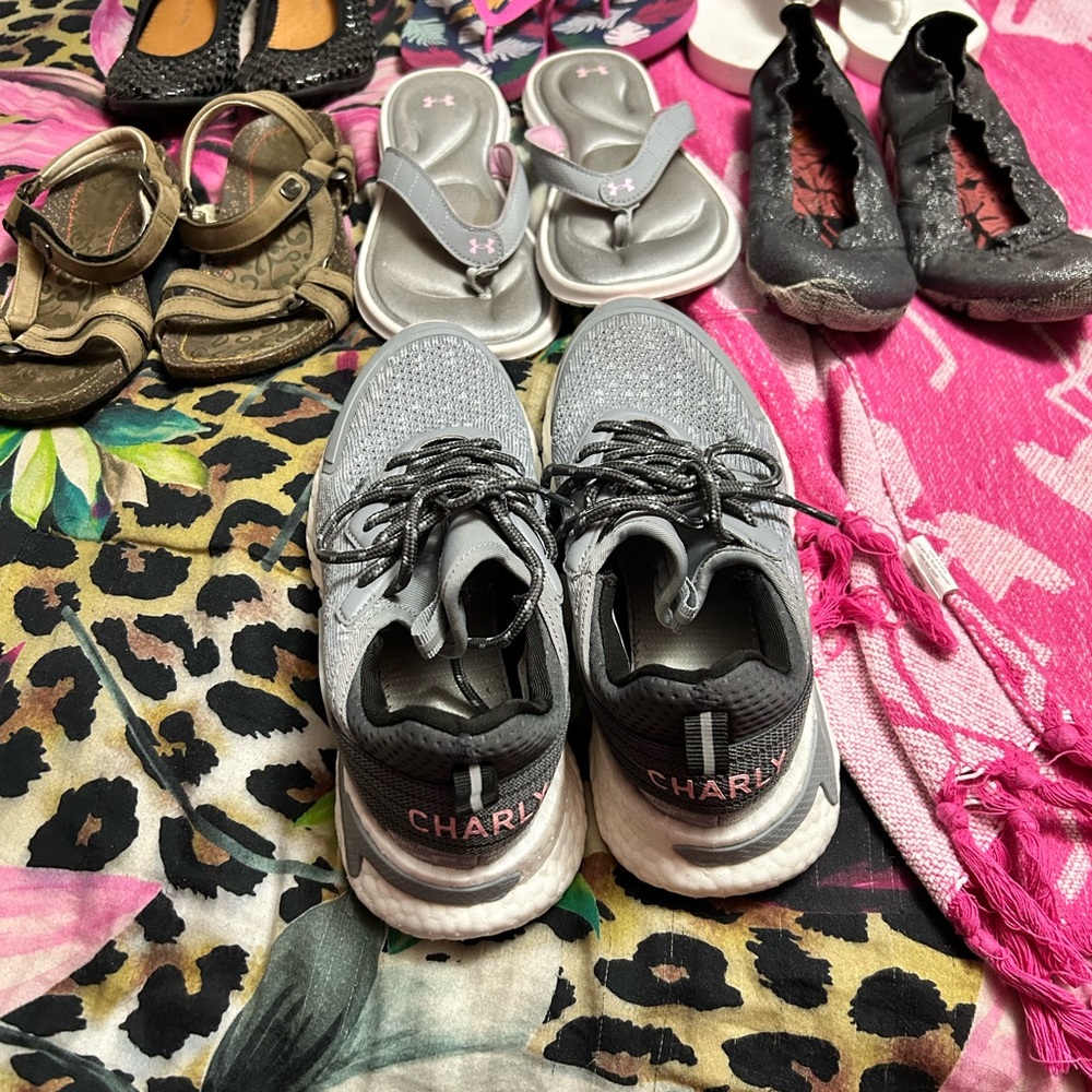 7 pairs of shoes